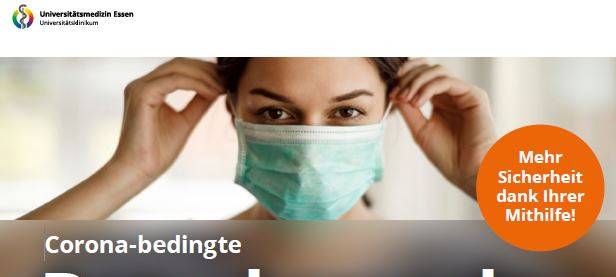 Essen: Viele neue Besuchsregeln in Krankenhäusern gelten ab sofort