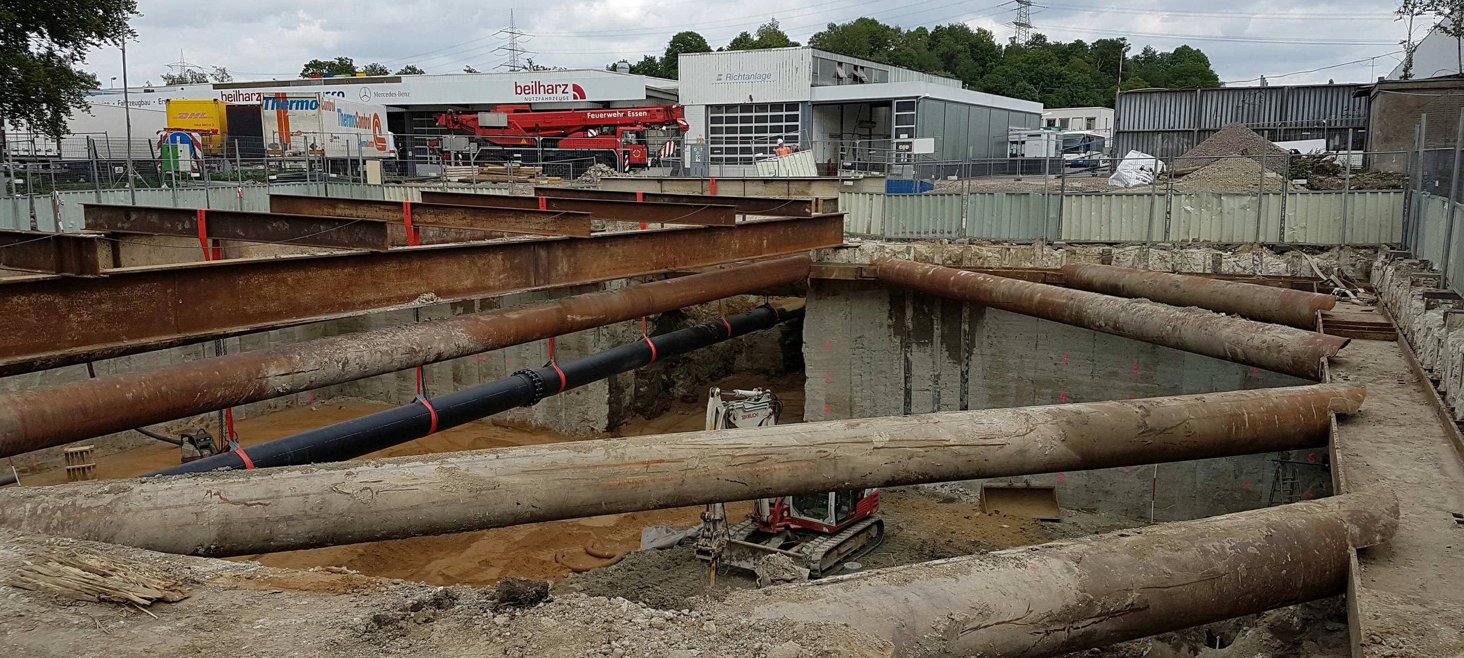Bombe in Essen: Sprengung hat möglicherweise ein großes Abwasserrohr zerstört