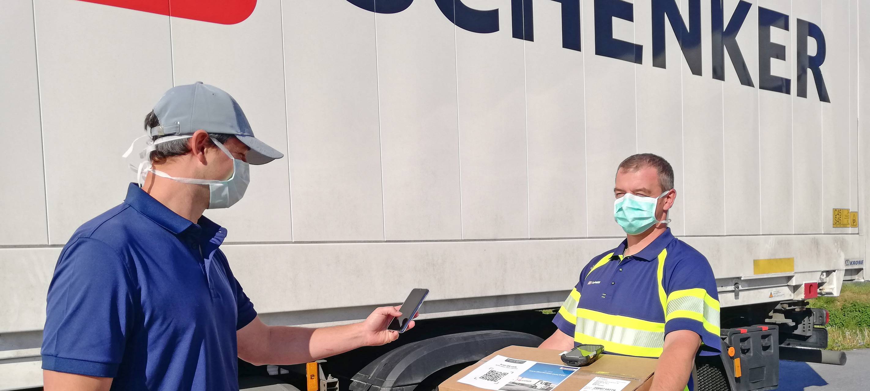 DB Schenker in Essen Warenübergabe ohne Kontakt wegen Coronavirus