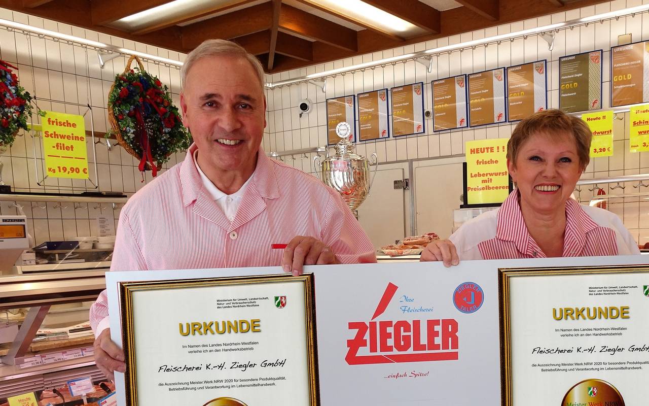 Fleischerei Ziegler in Essen mit Preis ausgezeichnet.