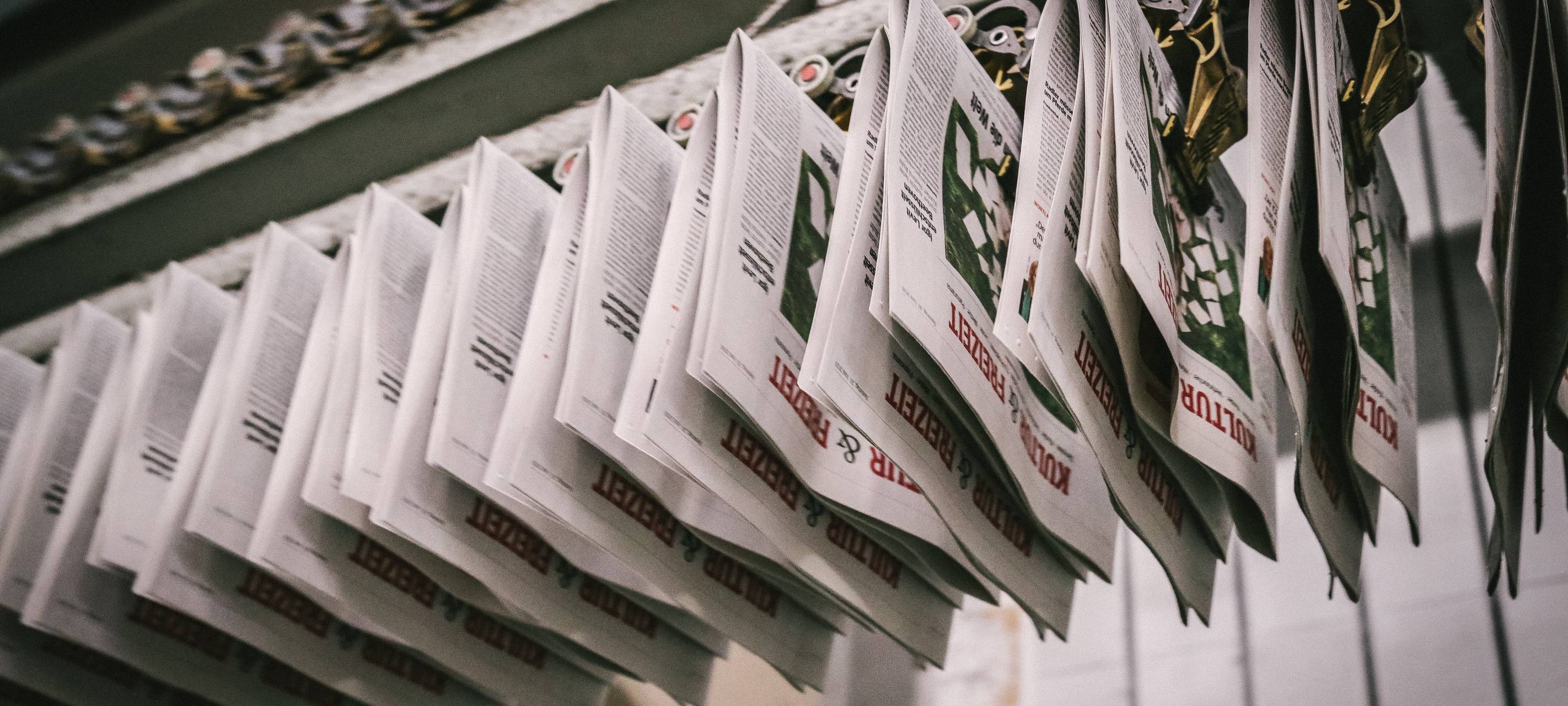 Warnstreik in Essen - Tageszeitungen fallen kleiner aus