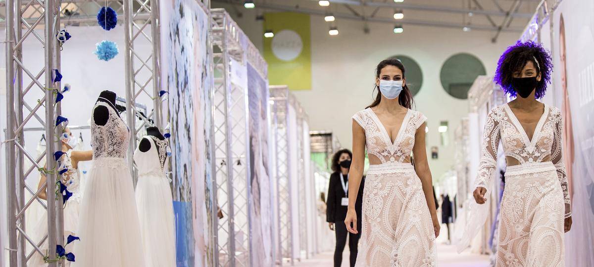 Die European Bridal Week in Essen. Die erste Messe überhaupt in Deutschland nach der Corona-Pause.