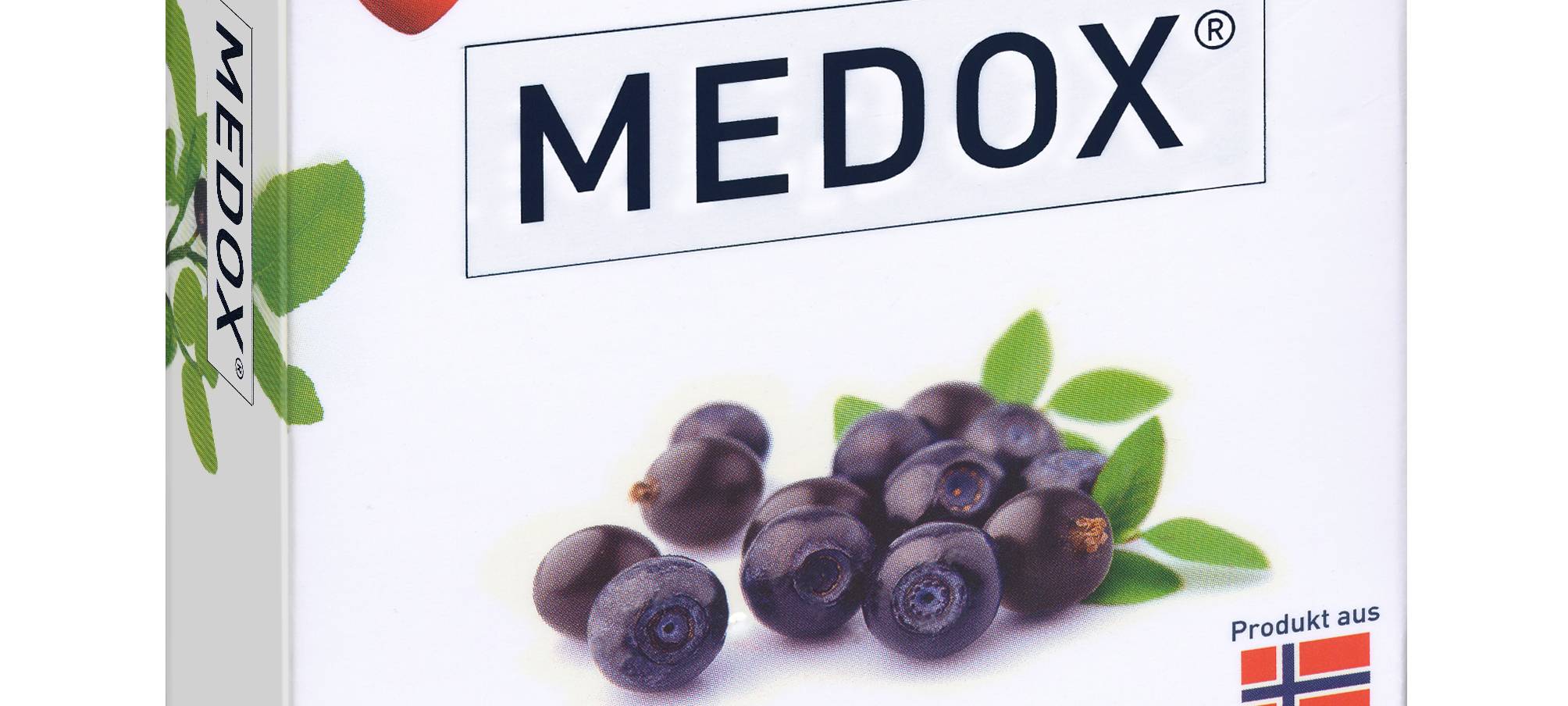 Auf der Verpackung des Nahrungsergänzungsmittels, das Evonik jetzt in Apotheken verkauft, sind groß Heidelbeeren abgebildet..