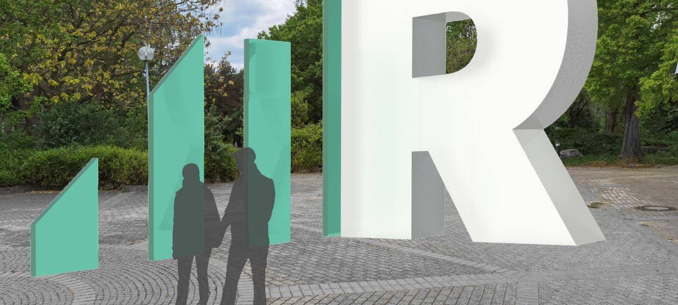 Essen: Riesiges R soll Revierpark markieren