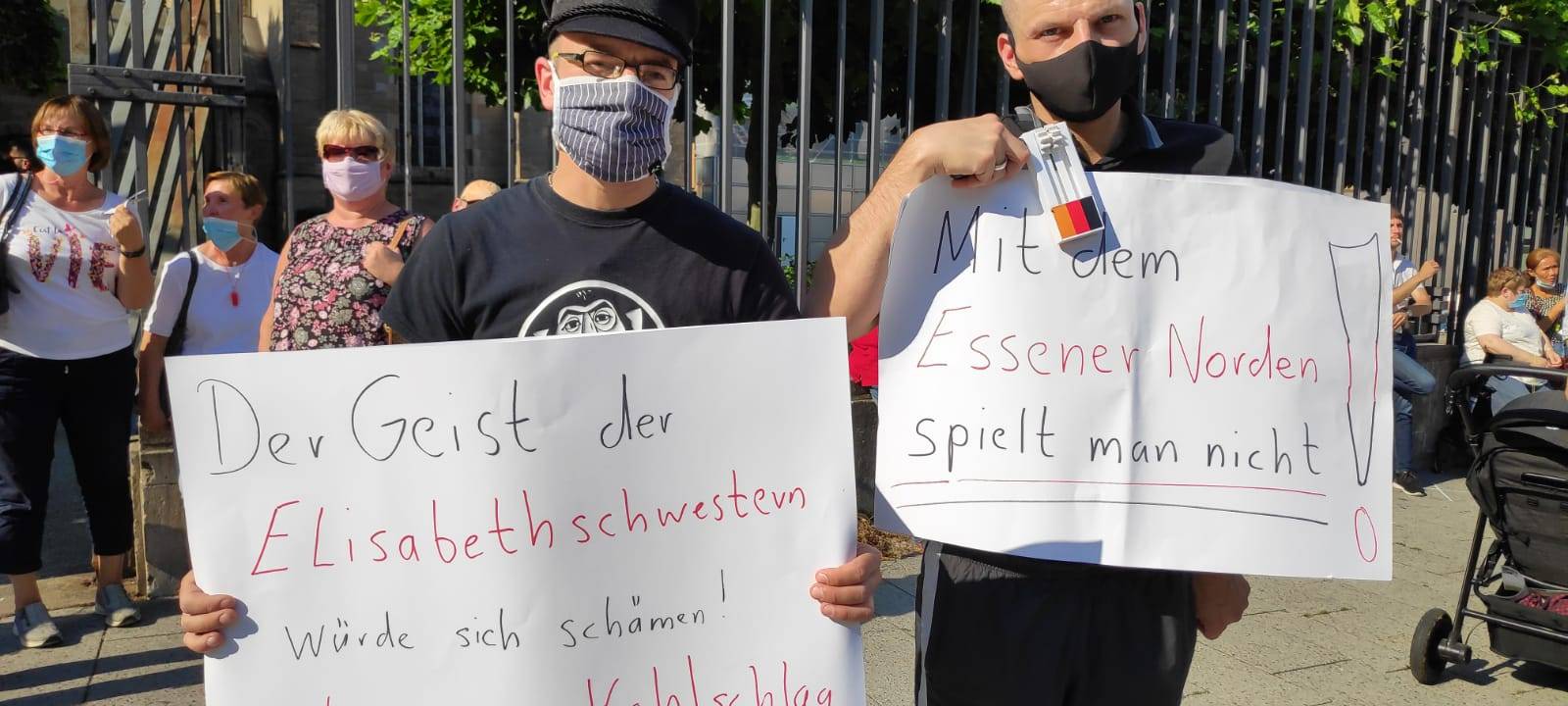 Demo für zwei Krankenhäuser in Essen