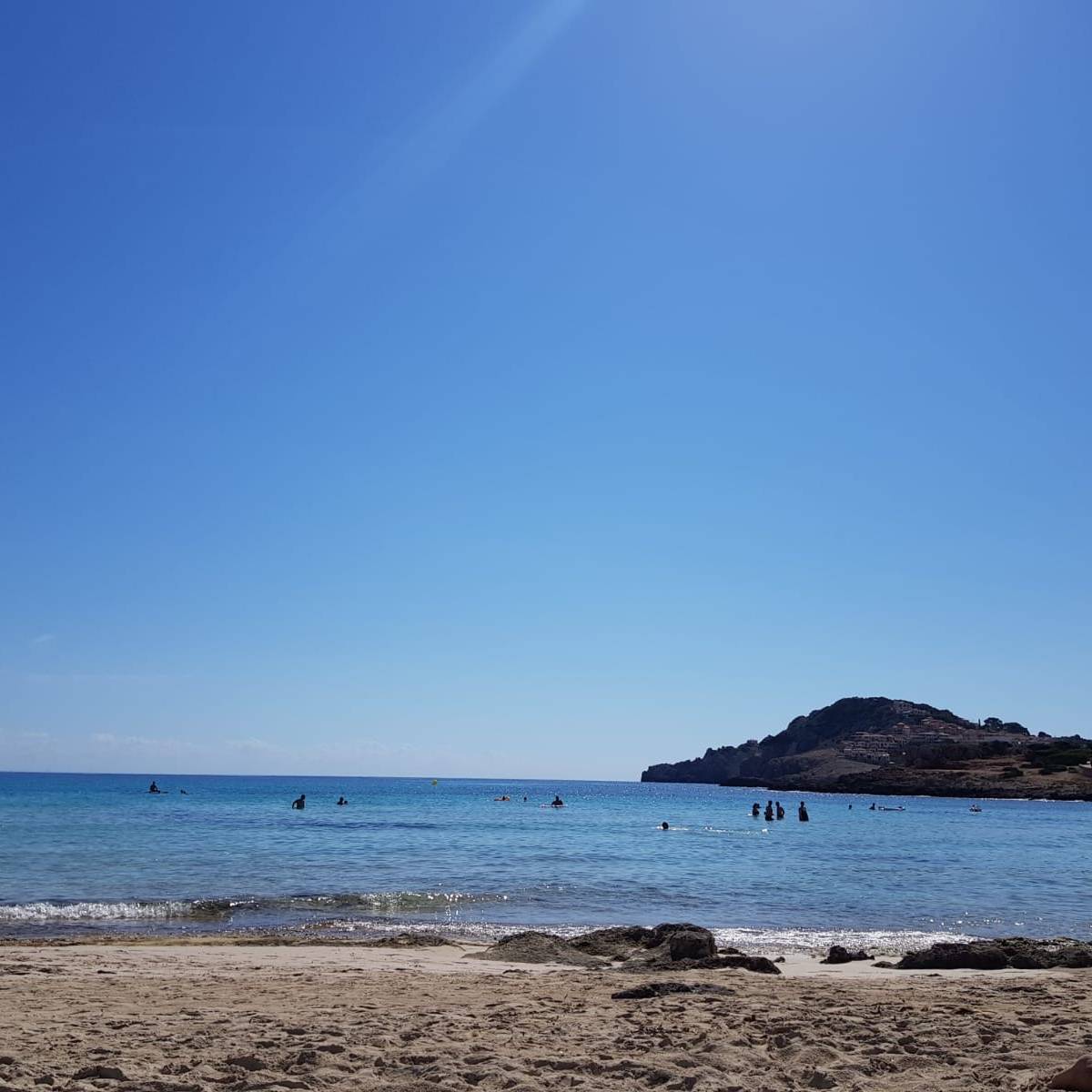 Mallorca Strand zu Corona-Zeiten - Foto einer Urlauberin aus Essen