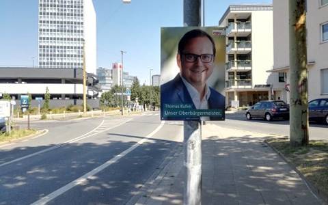 Wahlplakat in Essen von Thomas Kufen aus der CDU