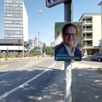 Wahlplakat in Essen von Thomas Kufen aus der CDU