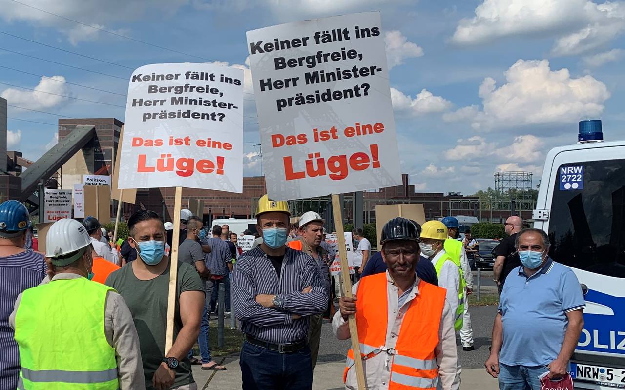 Bergmänner demonstrieren auf Zollverein bei Angela Merkel_Radio Essen