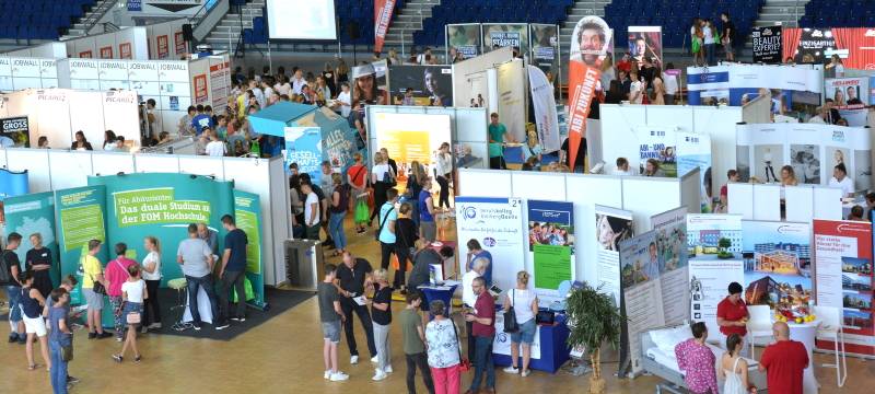 In der Grugahalle in Rüttenscheid ist heute die ABI-Zukunfts-Messe.