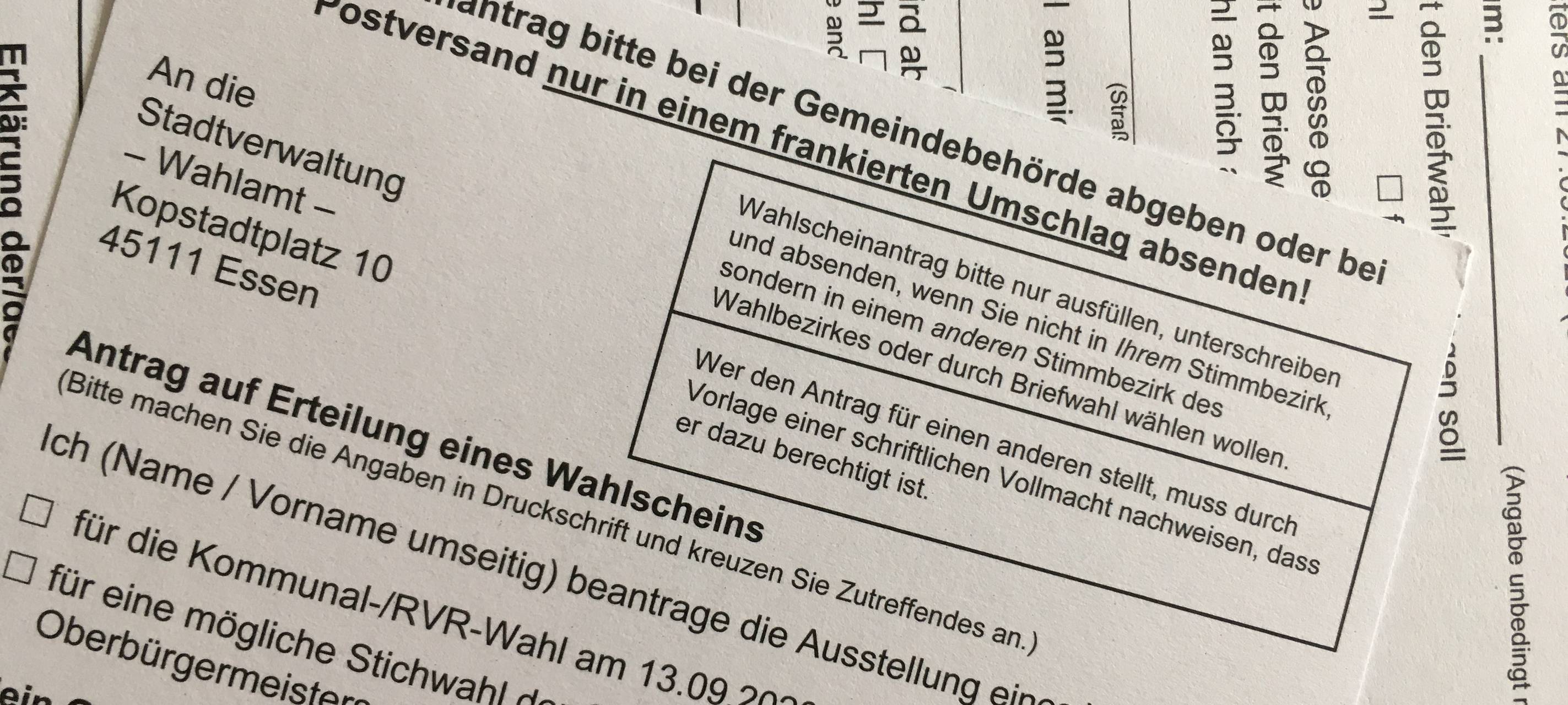 In Essen müssten die Wahlbenachrichtigungen so langsam überall eingetroffen sein. In fast drei Wochen findet die Kommunalwahl 2020 statt.