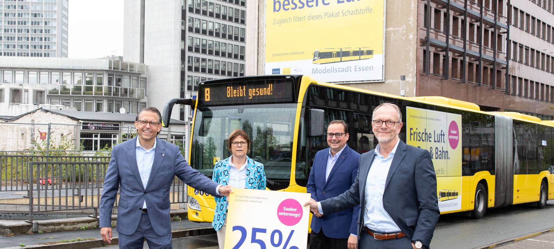 Essen: Neue Ruhrbahn-Plakate reinigen die Luft