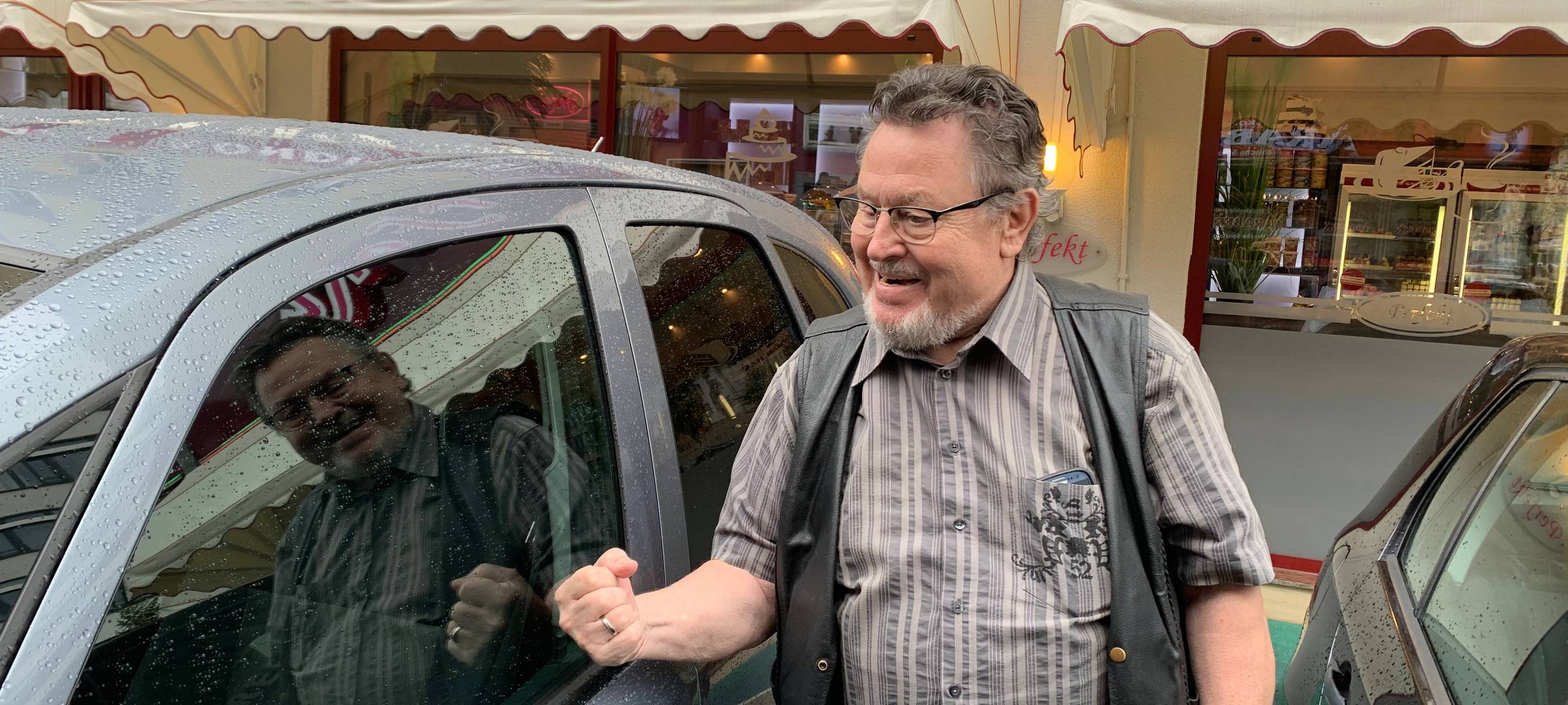 Marold Müller ist glücklich - sein Auto wurde Essen gefunden.