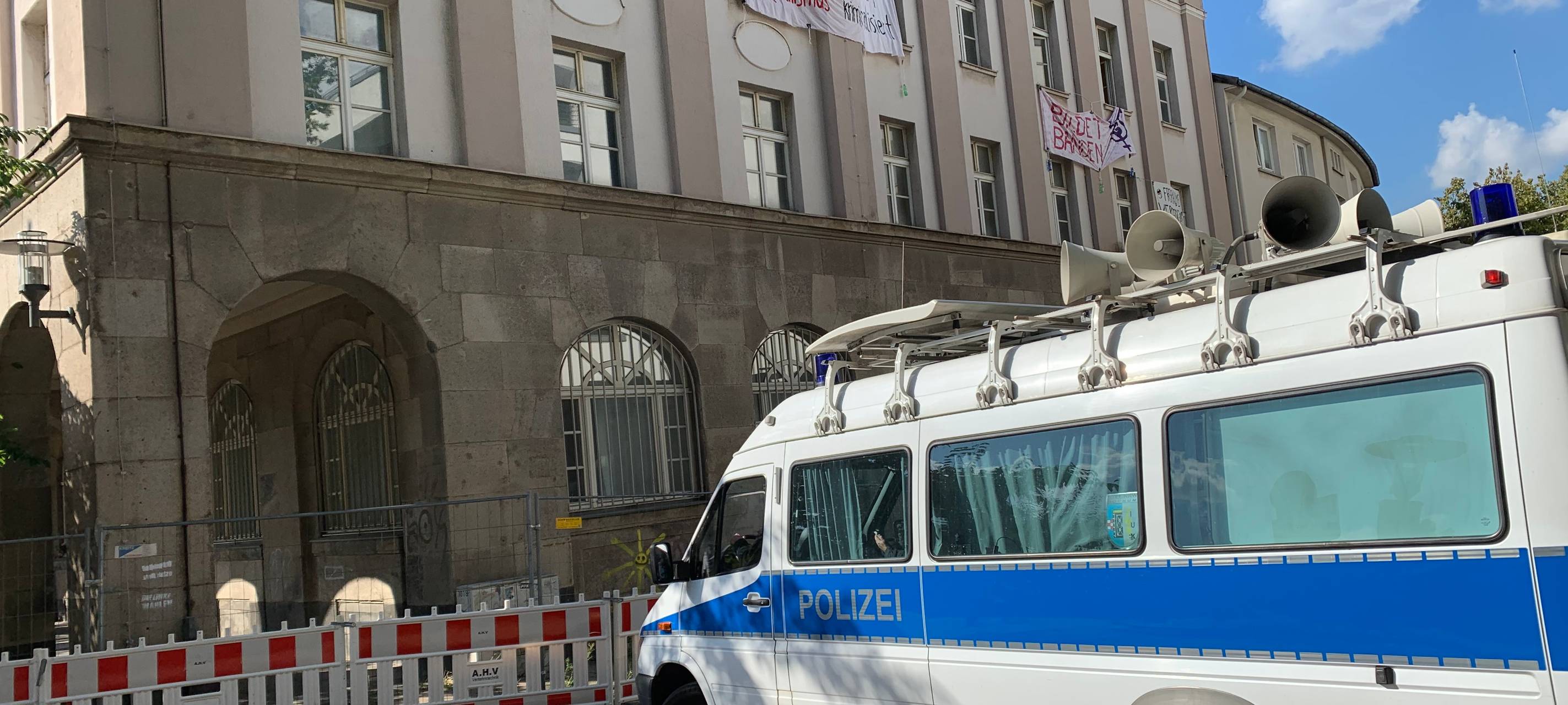 Lautsprecherwagen Polizei Essen