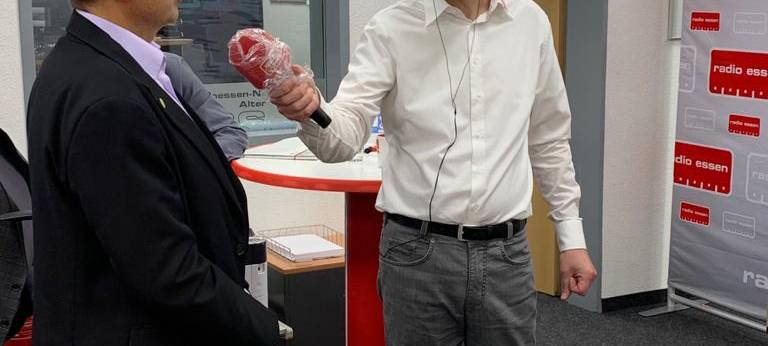 Schlagabtausch zur Wahl in Essen: Die Oberbürgermeister-Kandidaten live bei Radio Essen