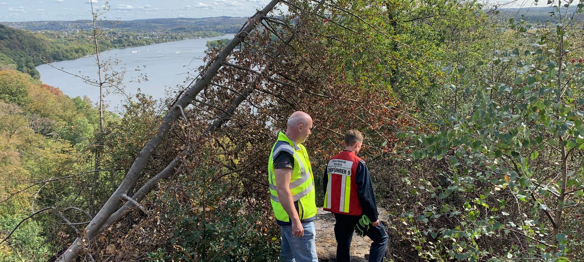 Waldbrand in Essen doch noch nicht ganz gelöscht
