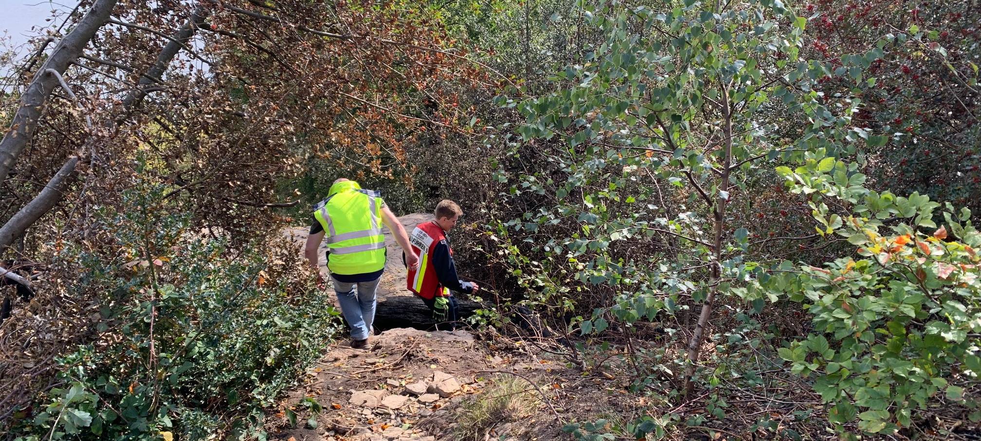 Waldbrand in Essen doch noch nicht ganz gelöscht