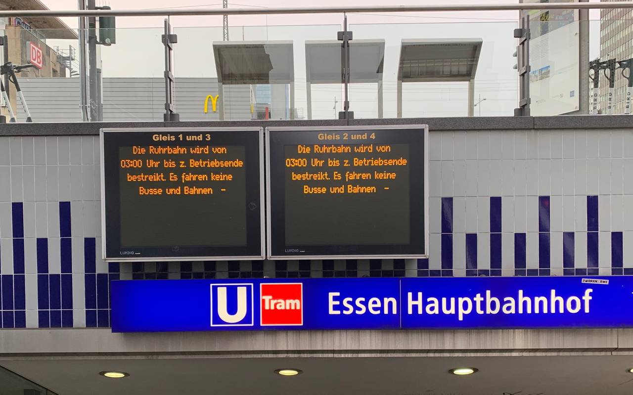 Streik Essen Hauptbahnhof