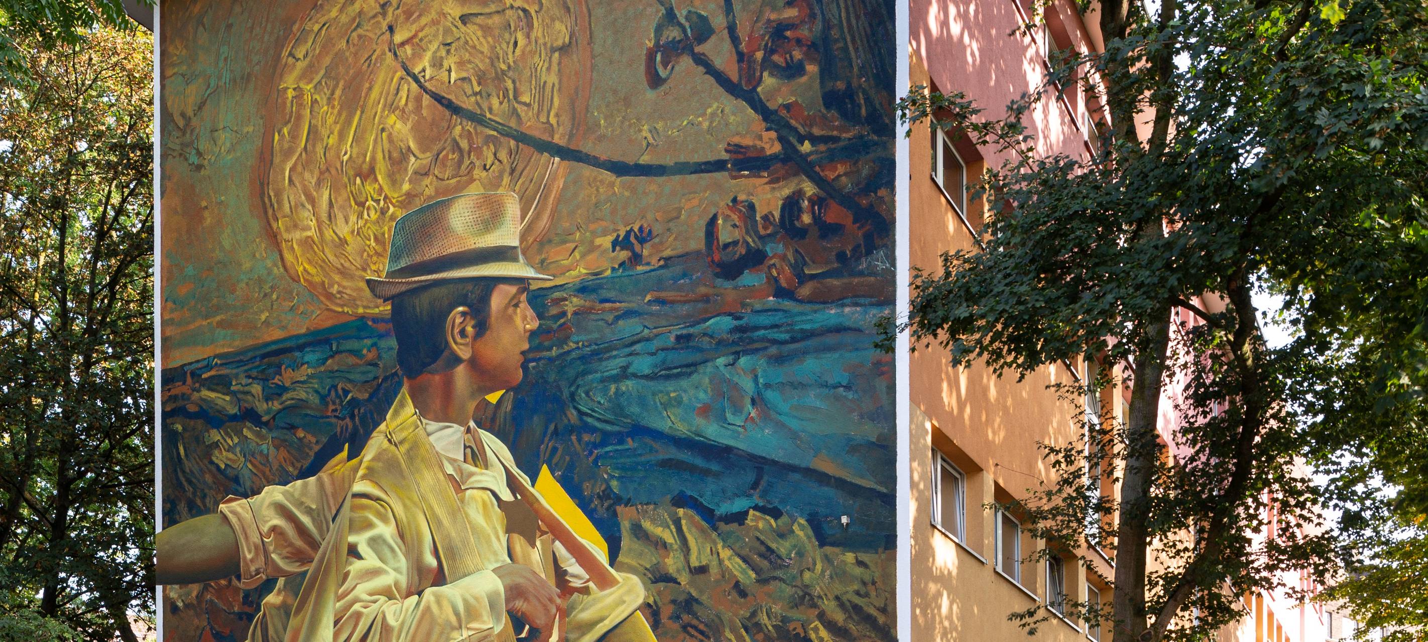 Essen: Riesen-Graffitis verzieren Hauswände und zeigen Liebe zur Natur