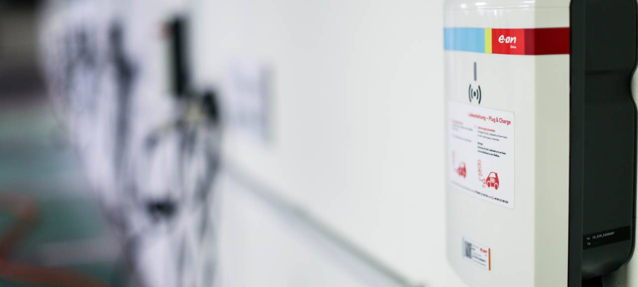 Neue Ladestationen für E-Autos bei E.ON in Essen