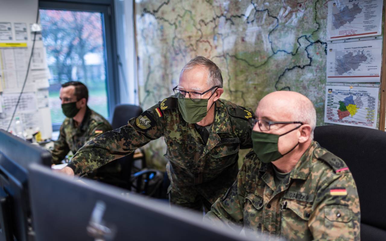 Soldaten der Bundeswehr sollen im Gesundheitsamt in Essen helfen
