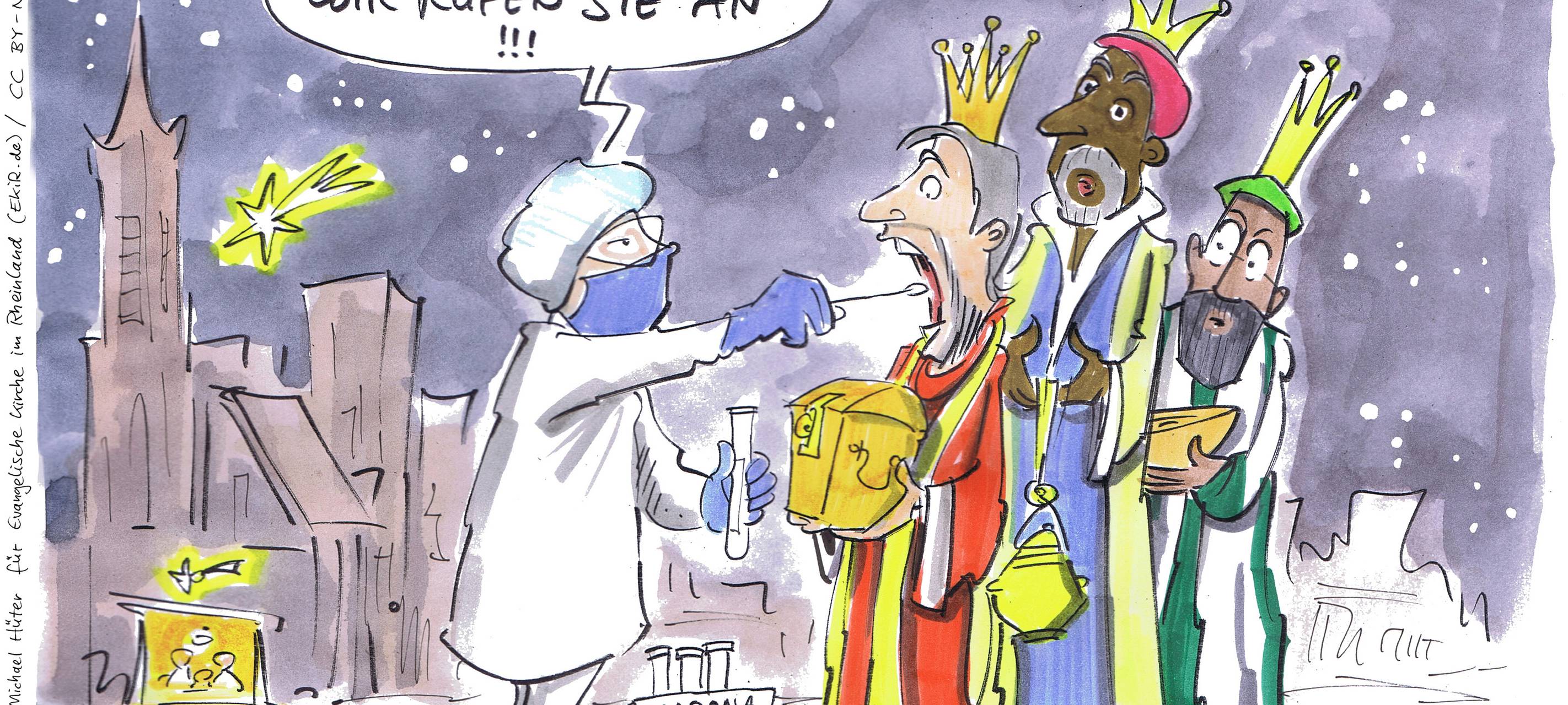 Weihnachts-Karikaturen: Lustiges von der Evangelischen Kirche