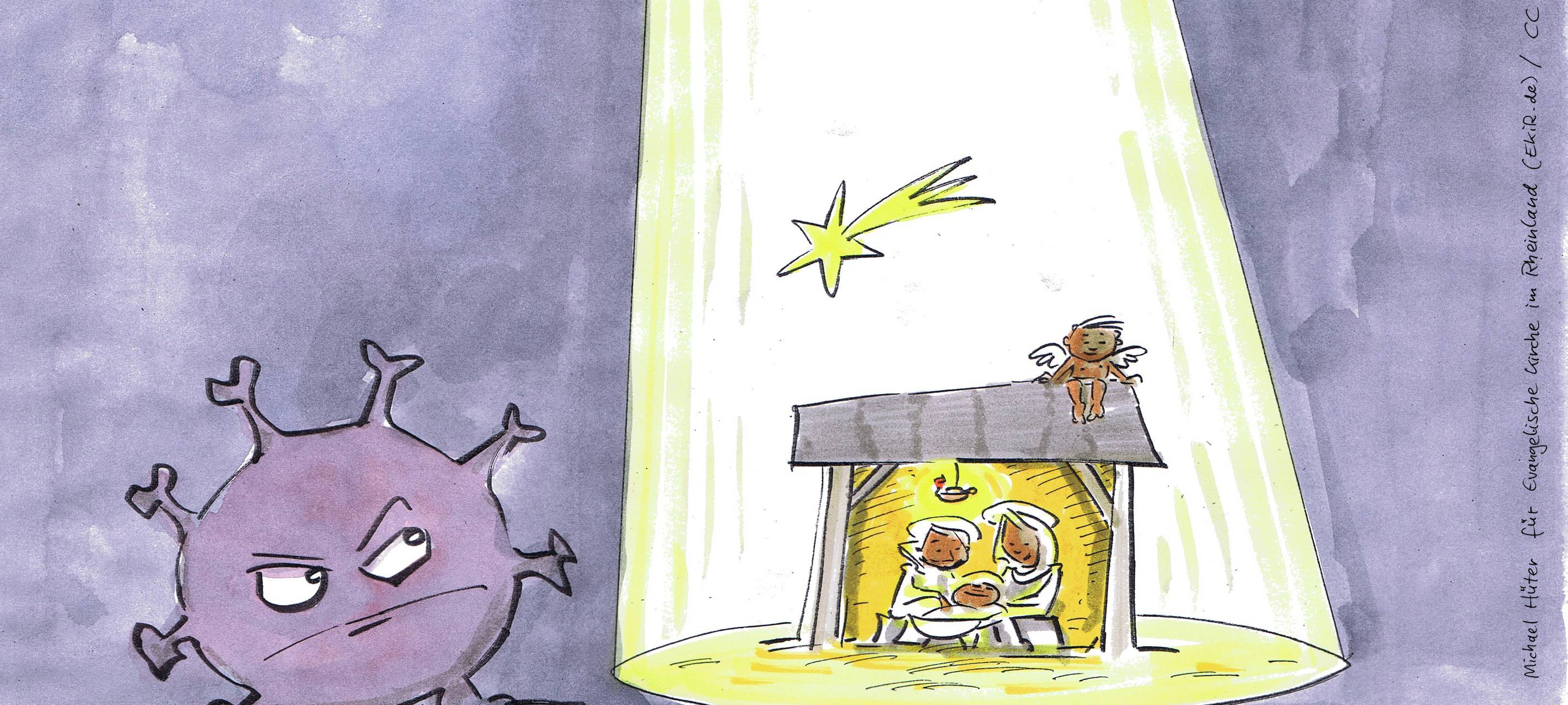 Weihnachts-Karikaturen: Lustiges von der Evangelischen Kirche