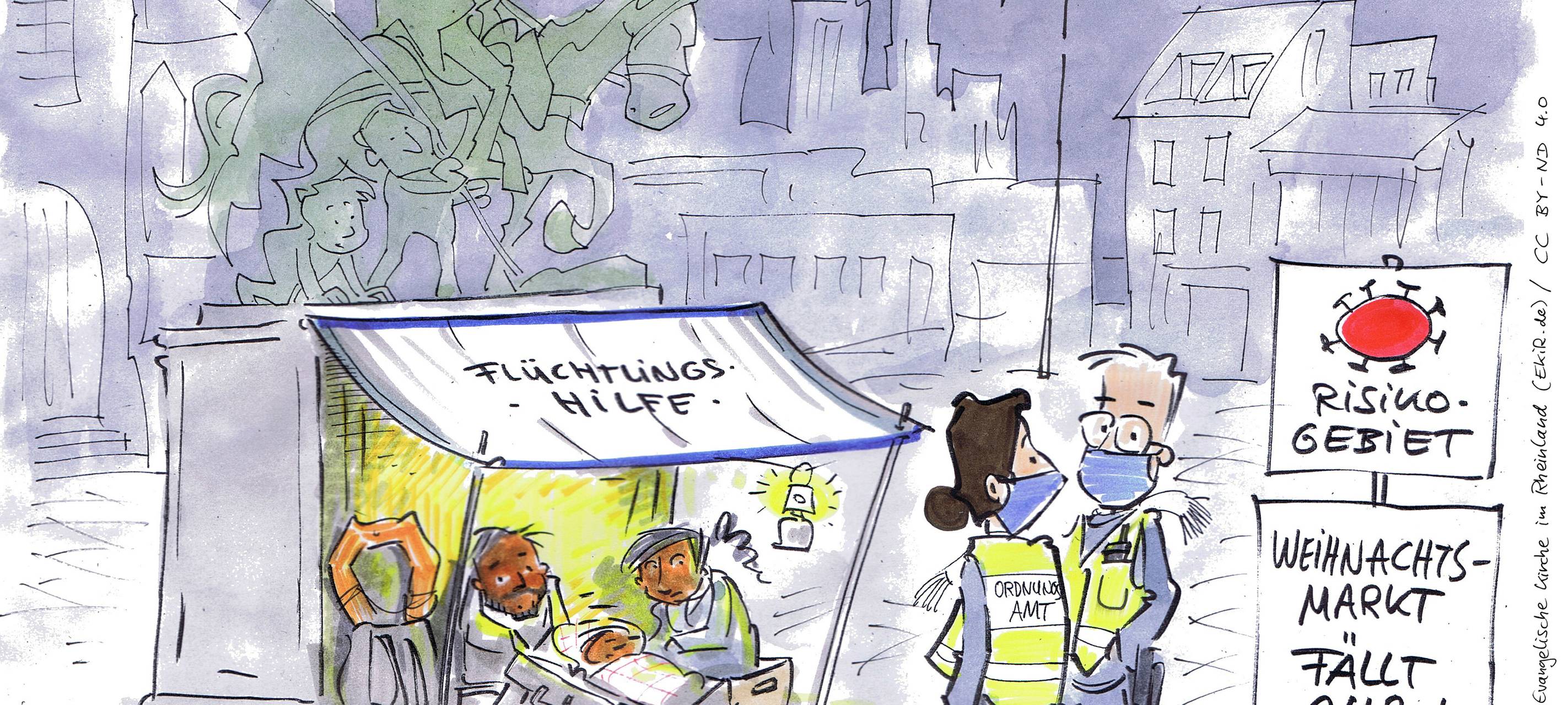 Weihnachts-Karikaturen: Lustiges von der Evangelischen Kirche