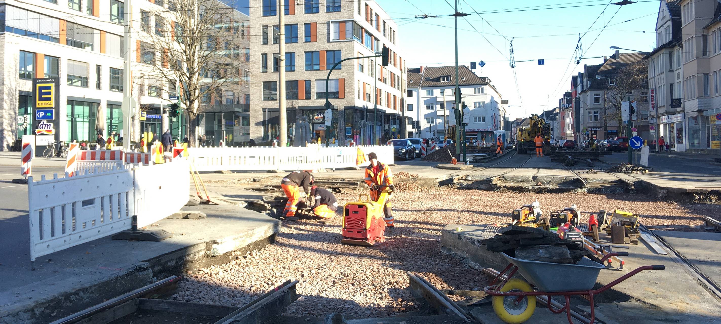 gleisarbeiten-essen-holsterhauser-platz_Baustelle_Cranachhöfe