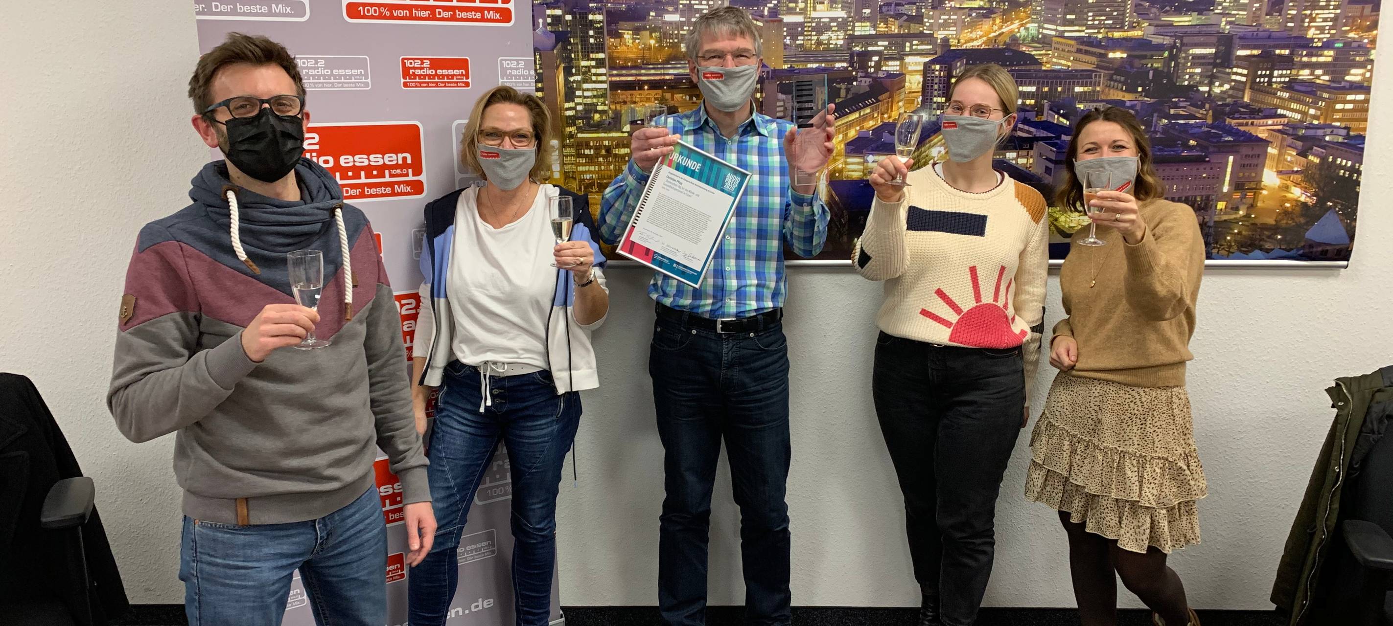 Radio Essen gewinnt den Audiopreis NRW 2020 für die beste Berichterstattung zu Corona.