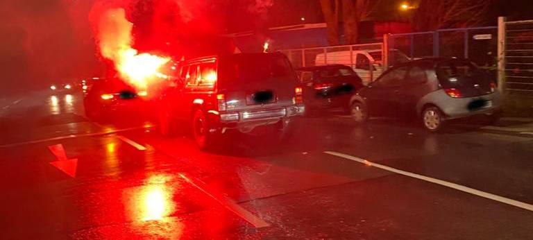 RWE Pyro-Technik rot-weiss essen dfb fussball