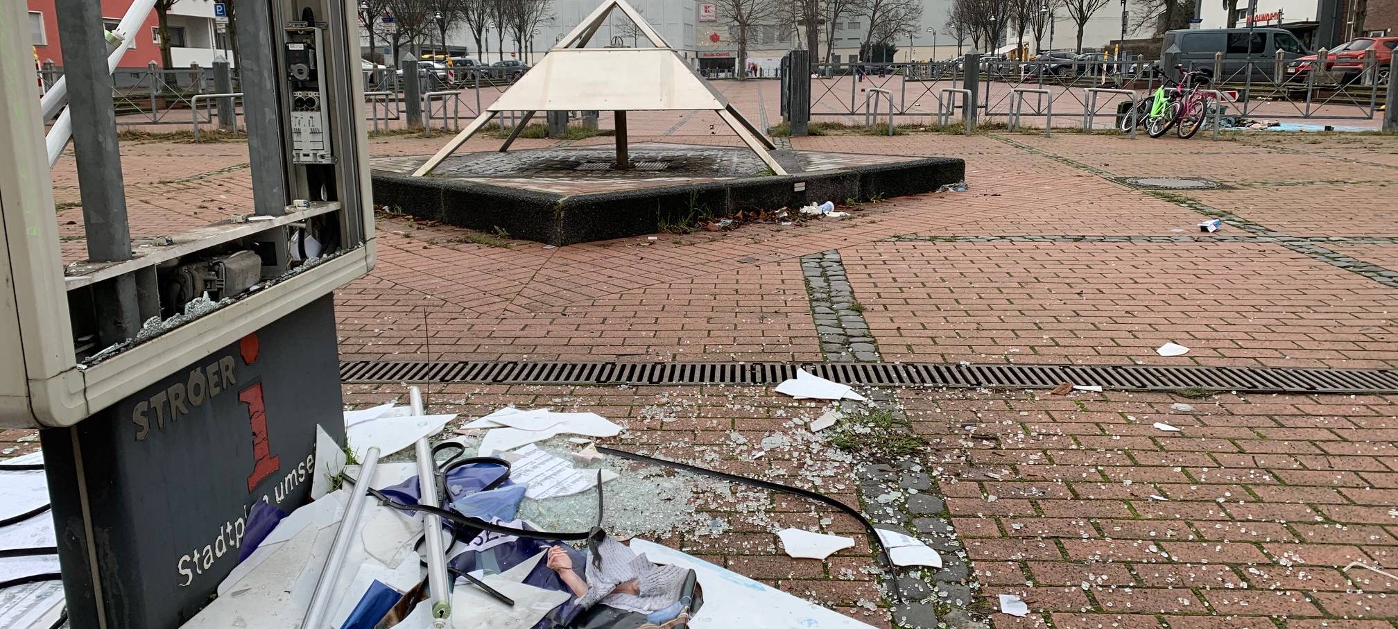 So sah es am Altenessener Markt nach der Randale an Silvester aus