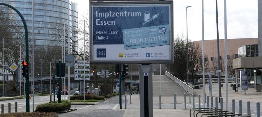 Über 7 Kilometer durch Essen: 82-Jähriger läuft durch Eis und Schnee zum Impfzentrum