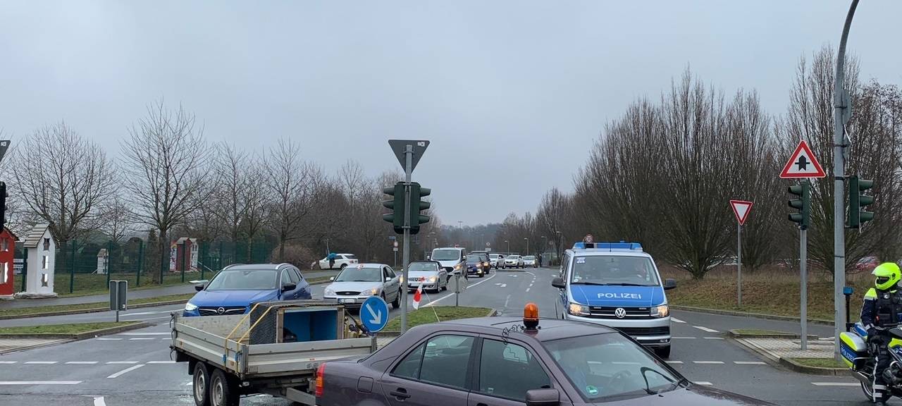 In Essen: Autokorso-Demo gegen Corona-Maßnahmen