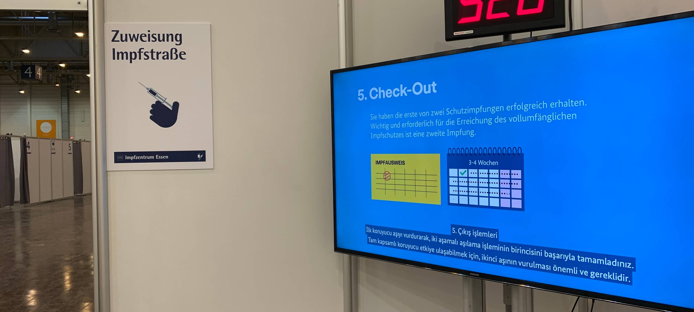 Essen: 1700 Menschen waren bisher im Impfzentrum