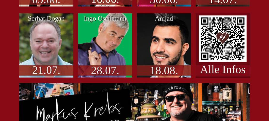 Veranstaltungsreihe "Lachender Biergarten"