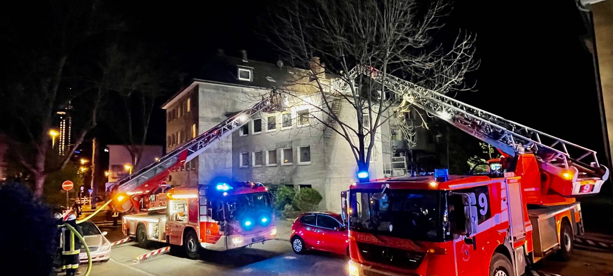 Feuer in Essen-Südostviertel an der Max-Fiedler-Straße