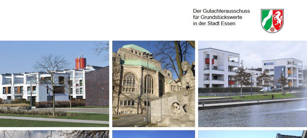 Das Deckblatt des aktuellen Grundstücksmarktberichtes.