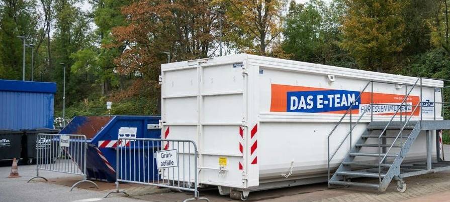 Zusätzliche Recyclingstation der EBE in Essen