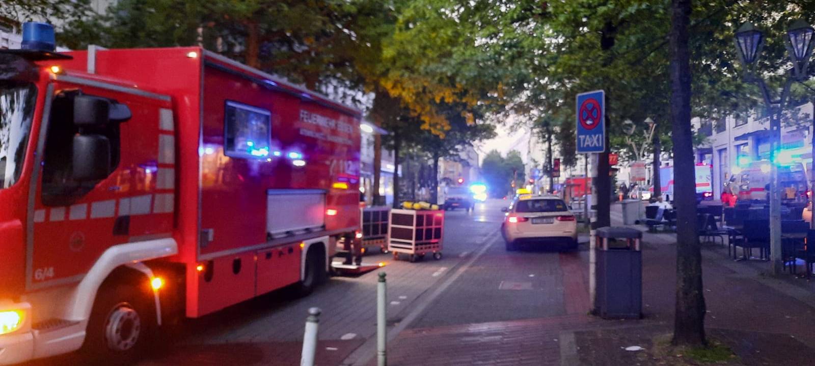 Essen: Rüttenscheider Straße nach Feuer komplett gesperrt