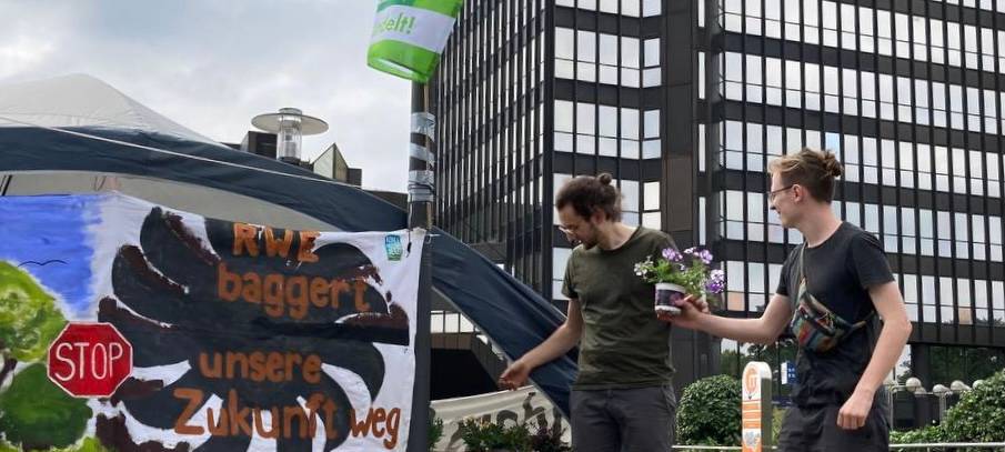 Fridays for Future Essen demonstriert mit "Klimacamp"