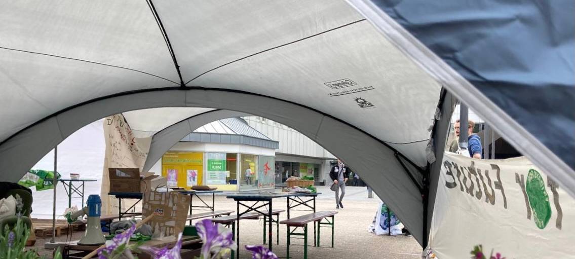 Fridays for Future Essen demonstriert mit "Klimacamp"