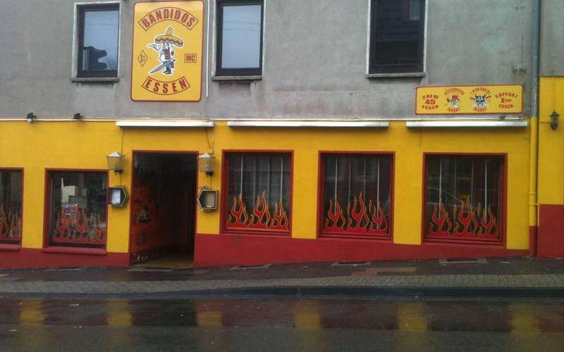 Die älteste Bandidos-Gruppe in Essen hat ihr Clubhaus an der Wüstenhöfer Straße in Essen