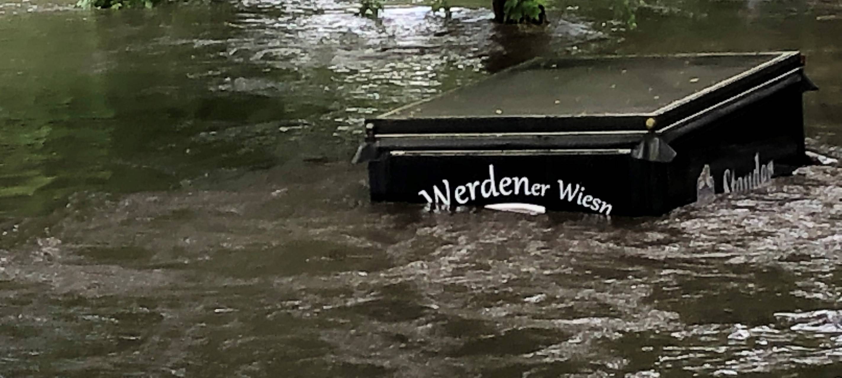 So sieht aktuell der Biergarten an der Brehminsel aus.