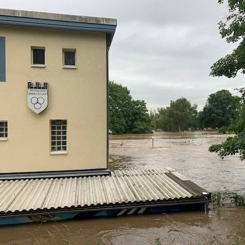 Hoher Wasserpegel am Schwimmverein Steele 1911 e.V.