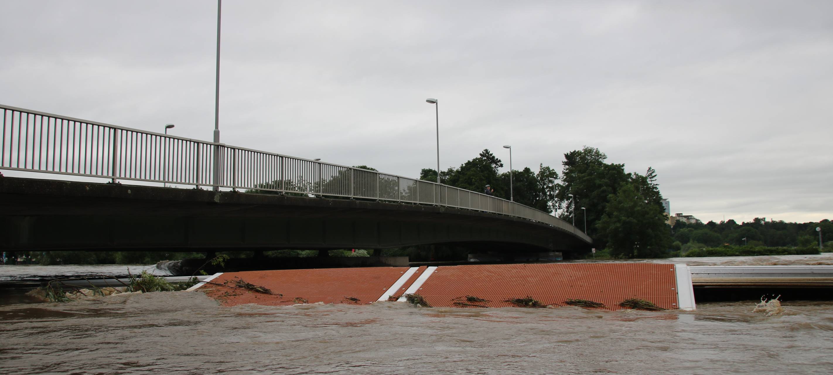 Hochwasser am Steeler Ruderverein