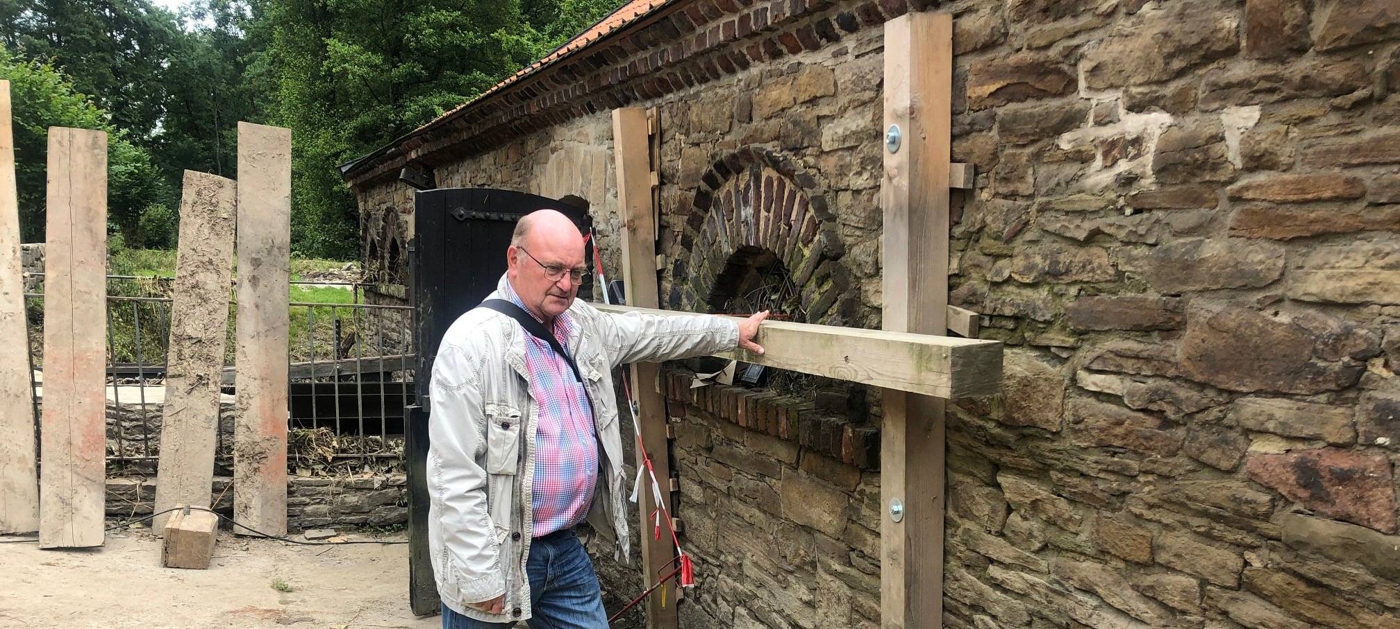 Hochwasser-Schäden am Deilbachhammer in Essen-Kupferdreh