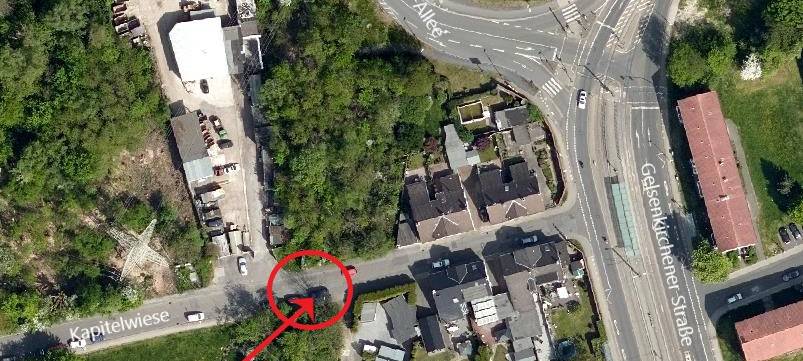 Brücken-Widerlager an der Kapitelwiese in Essen-Stoppenberg