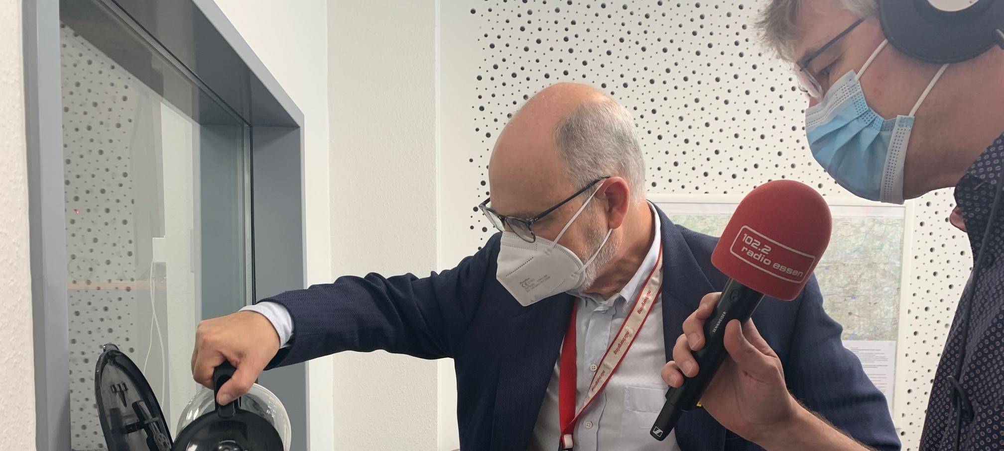 Bundestagswahl in Essen: Direktkandidat Rüdiger König von der FDP im Politiker-Praktikum