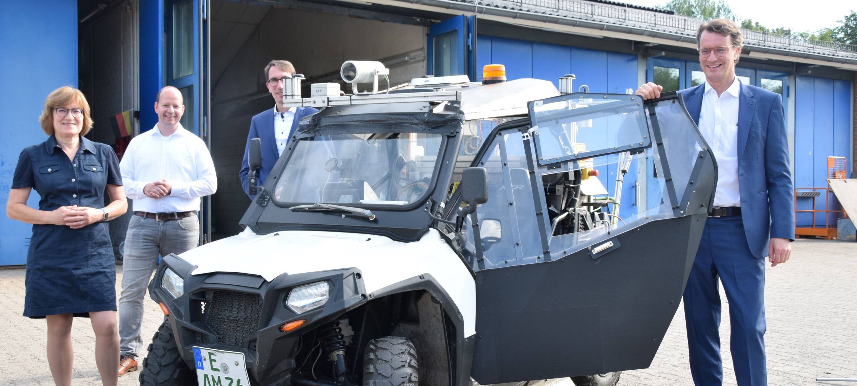 Spezial-Auto zur Radweg-Vermessung in Essen